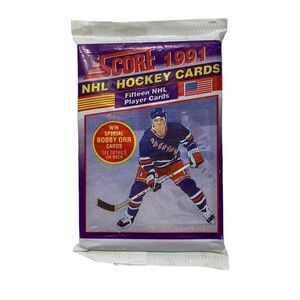 Score 1991 NHL Hockey Cards Pack Vintage Sports Cards Sealed Pack